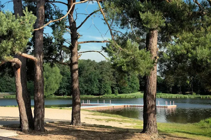Plaża nad Zalewem Siczki